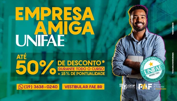 UNIFAE 50% desconto - Logo